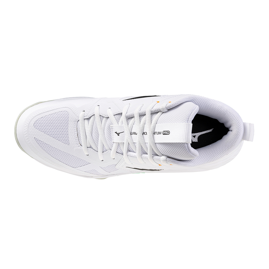 Mizuno WAVE MOMENTUM PRO MID White/Black/Frozen Emerald